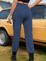 Casual Solid Color High Waist Loose Long Women'S Pants Wholesale
