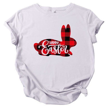 Happy Easter Cartoon Print Wholesale T-shirts Tops