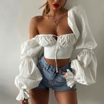 Sexy Fashion Tie-Up Pleated Cropped Top Wholesale Womens Tops