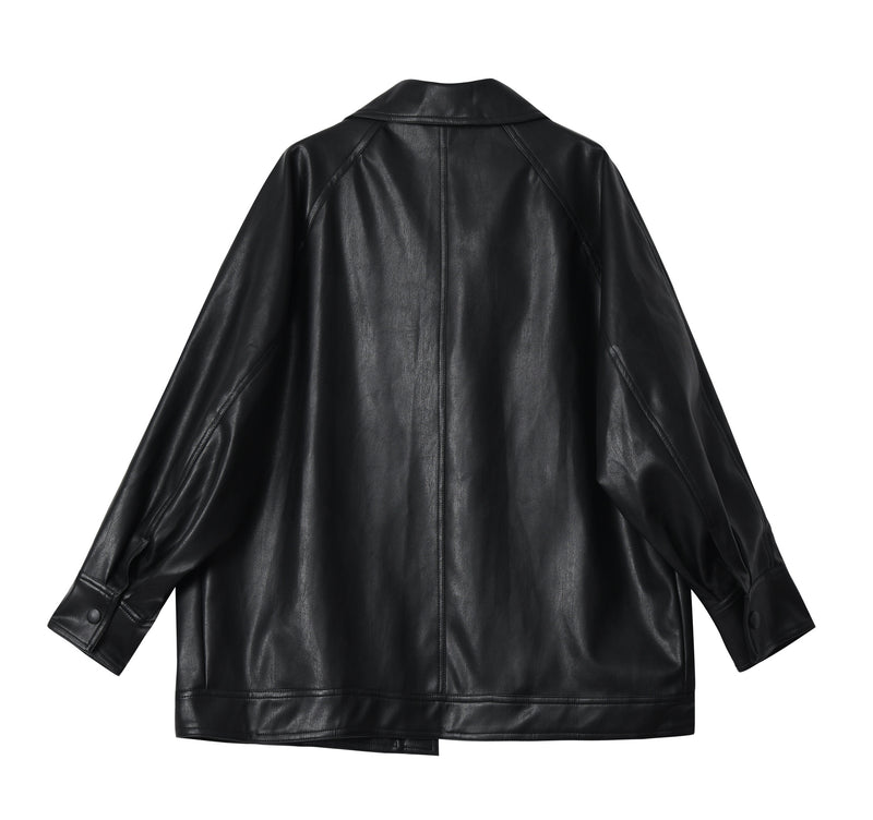 Fashion Tie-Up Motorcycle Long Retro PU Leather Jacket Wholesale Coats And Jackets