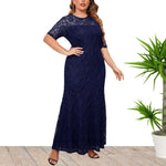 Elegant Evening Gown Bridesmaid Curvy Dresses Wholesale Plus Size Clothing