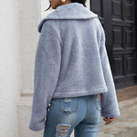 Zipper Padded Short Cardigan Wholesale Womens Coats