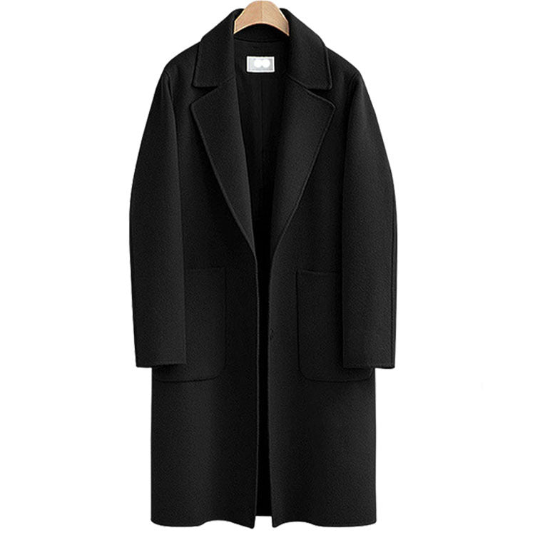 Wholesale Clothing Plus Size Mid-Length Loose Woolen Coat