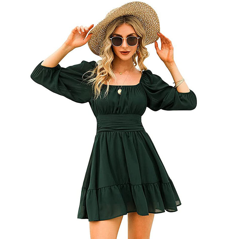 Slim Solid Wholesale Womens Dresses For St. Patrick'S Day