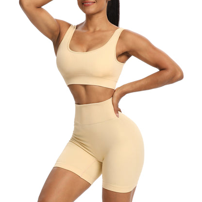 Yoga Suits High Waist Fitness Sports Seamless Wholesale Activewear Two Piece Outfits