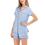 Modal Homewear Short-Sleeve Shirts & Shorts Women'S Pajamas Suits Wholesale Loungewear
