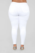 Fashion Washed High Waist Denim Pants Slim Jeans Pants Wholesale Plus Size Clothing