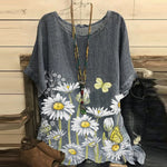 Casual Women Clothing Printed Round Neck Wholesale T Shirts ST202010