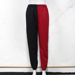 Contrasting Color Sweatpants High Waist Trousers Wholesale Women Pants