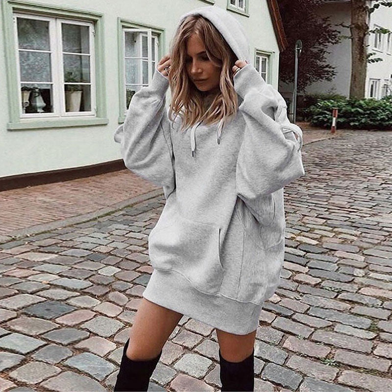 Whole colored drawstring casual hoodie clearance