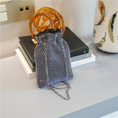 Nightclub Rhinestone Messenger Party Chain Handbag Wholesale Women Bags