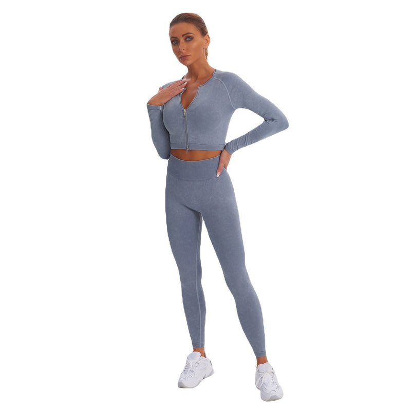 Seamless Yoga Workout Wholesale Activewears Long-Sleeved & Pants Sets