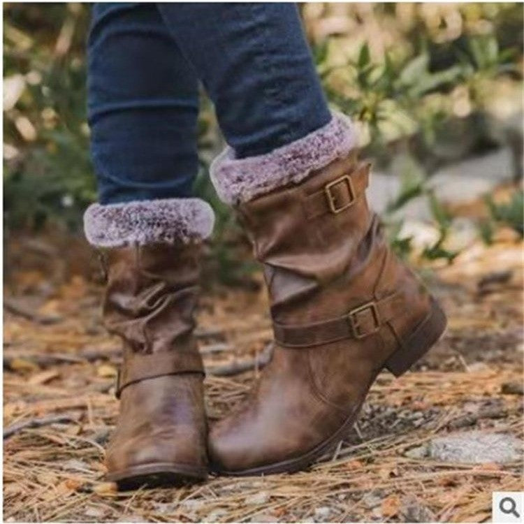 Plush Warm Wholesale Women Martin Boots