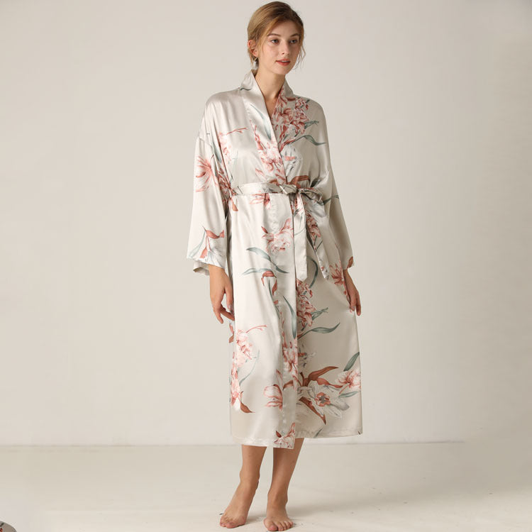 Camisole & Shorts & Mid-Length Night-Robes Floral Print Sexy Pajamas Homewear Wholesale Loungewear