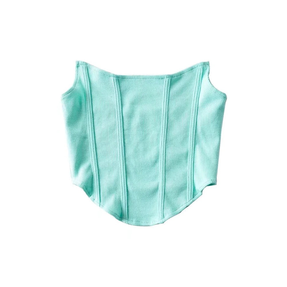 Fish Bone Waist Corsets Tape Tube Top Wholesale Womens Tops