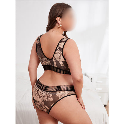 Sexy Lingerie Sets No Steel Ring Bra & Underwear Wholesale Plus Size Clothing