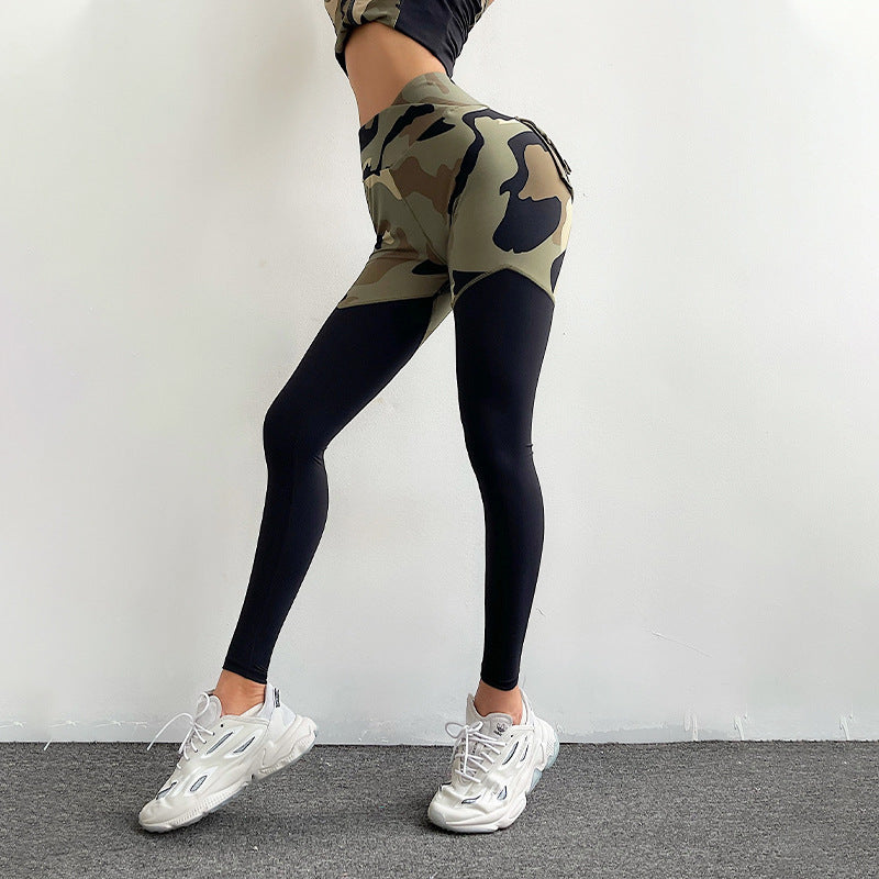 Camo Fitness Pants Wholesale Womens Leggings High Waist Yoga Pants
