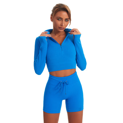 Seamless Sports Wholesale Activewears Yoga Workout Long Sleeve Pants Sets