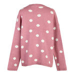Wholesale Polka Dots Pink Sweater For Women