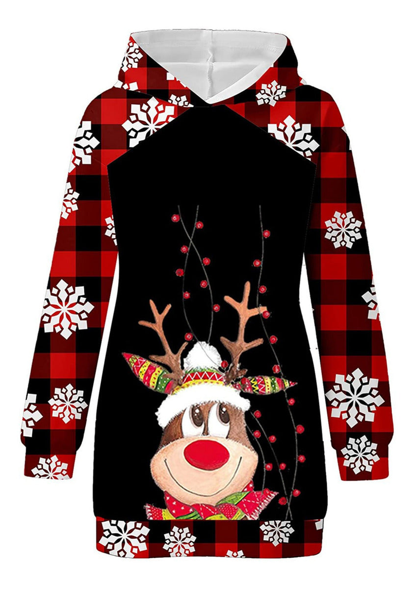 Christmas Dress Hoodie Dress Casual Christmas Outfits