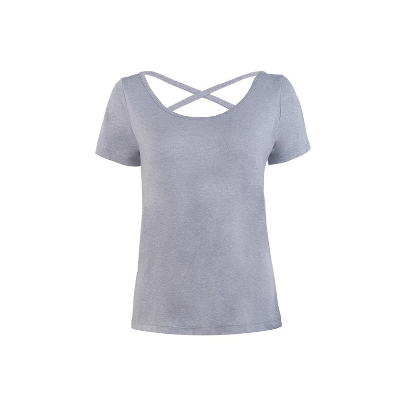 Loose Sportswear Running T-Shirt Fitness Yoga Crop Tops