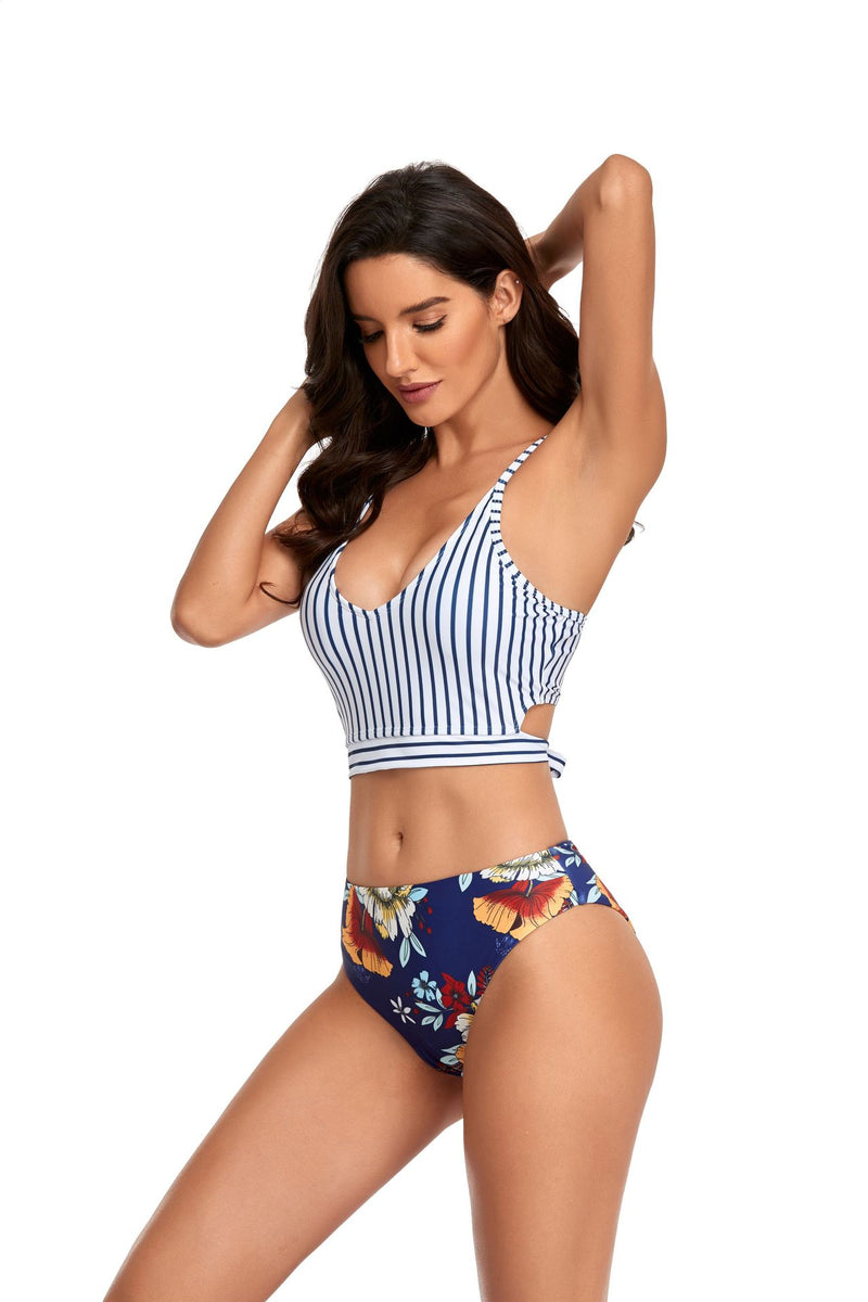 Bikini Sling Strap Printed Split Swimsuit Vendors Wholesale