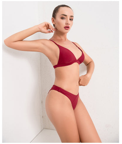 Patchwork Split Split Bikini Wholesale Swimsuits