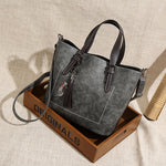 Fashion Trendy Women'S Tassel Large Bucket Bag Retro Shoulder Bags Wholesale Handbag