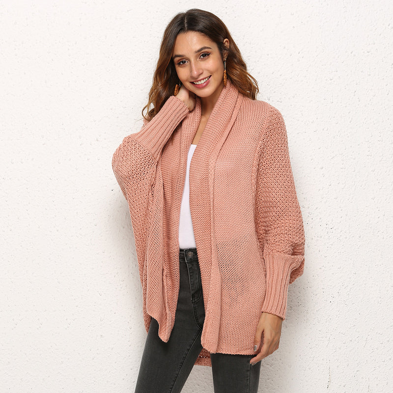 Solid Color Knitted Wholesale Cardigan