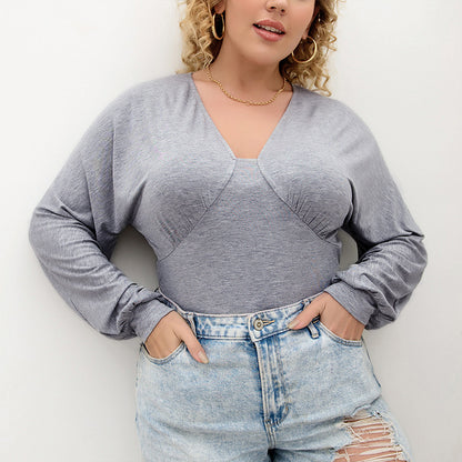 Solid Basic Wholesale Bodysuits Wholesale Plus Size Clothing No Minimum