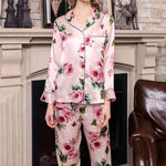 Silk Comfortable Wholesale Sleepwear Floral Printed Loungewear