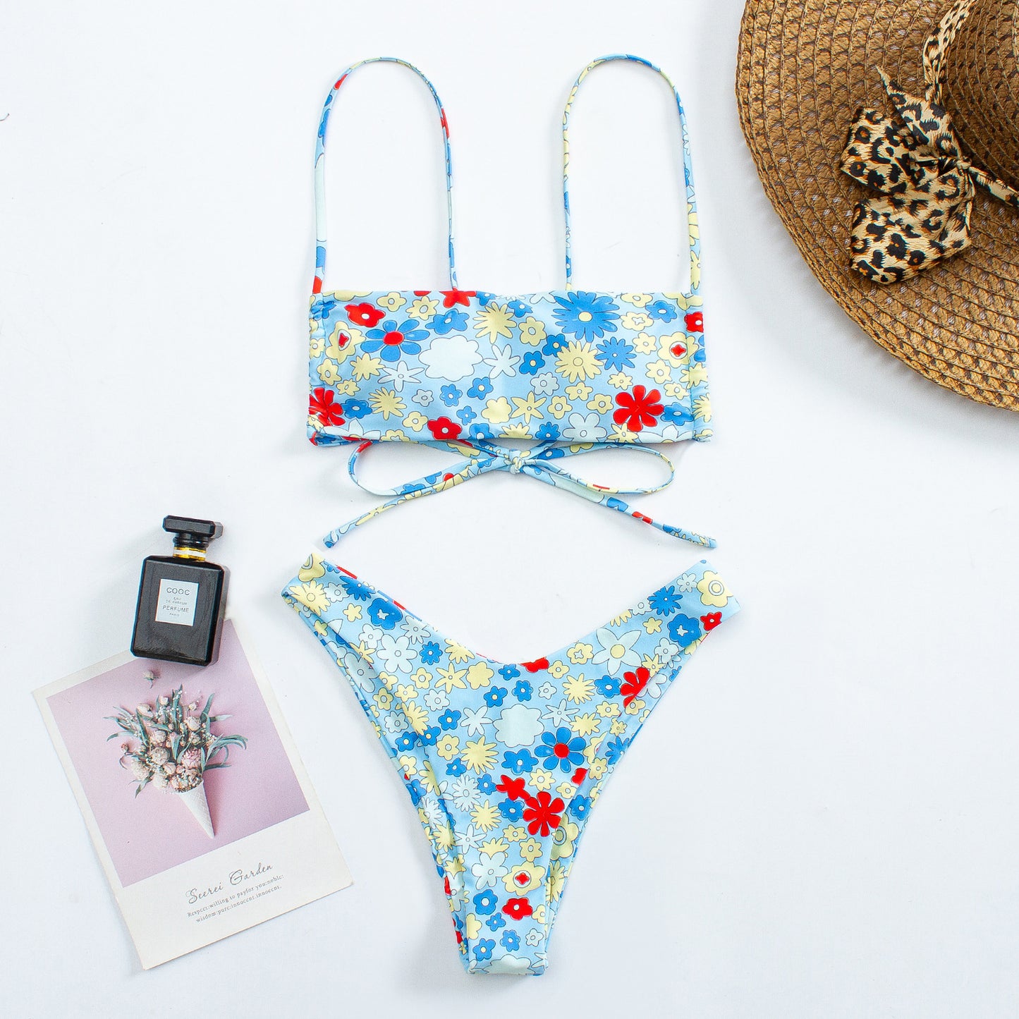 Floral Printed Summer Trendy Bikini Ladies Two Piece Sets Swimwear Wholesale Swimsuits Vendors