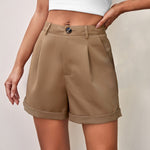 Fashion Solid Color Shorts Wholesale Women Pants