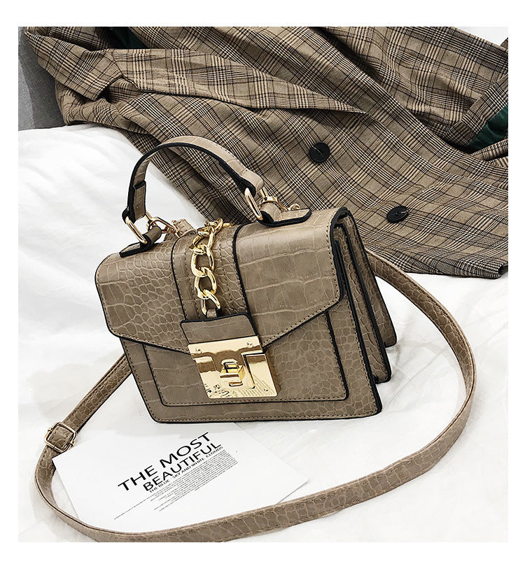 Stone Pattern Crossbody Handheld Small Square Bag Wholesale Women Bags