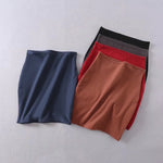 Basic Solid Skirt High Waist Slim
