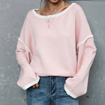 Pink Wholesale Women Knitted Jumper