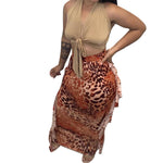 Tassels Leopard Dress Fashion Wholesale Skirts And Dresses