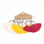 Three Piece Set Hot Selling Bohemian Long Circle Tassel Drop Earrings
