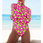 Printed One-Piece Swimsuit Sunscreen Swimsuit Bikini Women Wholesale