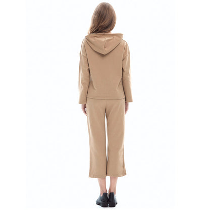 Wholesale Women Sweatsuit Sets Hoodies +  Cropped Trousers-07