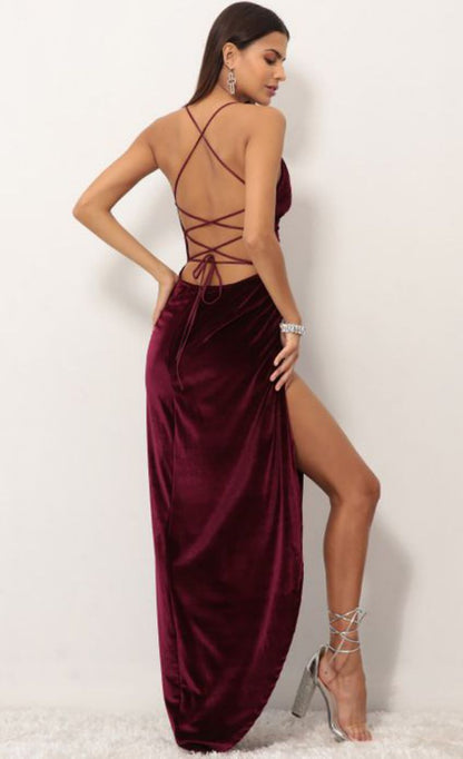 Split Irregular Cami Wholesale Prom Dresses