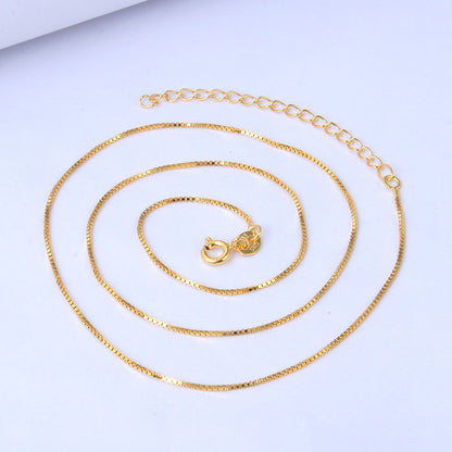 S925 Silver Necklace Simple Fashion Wholesale Women Silver Jewelry Chain