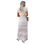 Low Cut Lace Solid Boho Dresses Wholesale For Valentine'S Day SD191398