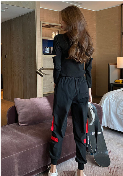 Street Style Loose Overalls Ankle-Tied Pant Wholesale Pants