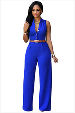 Sleeveless Solid Slimmed Wholesale Jumpsuits With Belt