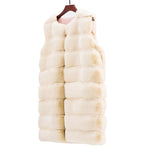 Faux Fur Sleeveless Coat Fuzzy Thicken Solid Color Wholesale Clothing For Women