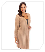 Knitted Open Slim Sweater Coat Women'S Wholesale