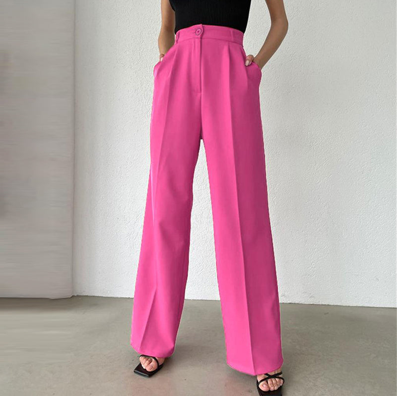 Women'S Fashion High Waist Straight Pants Wholesale Pants