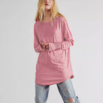 Casual Long Sleeve Cover Finger T-Shirt Wholesale Women Tops