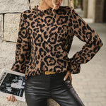 Casual Slim Print Round Neck Tops Wholesale Womens Long Sleeve T Shirts